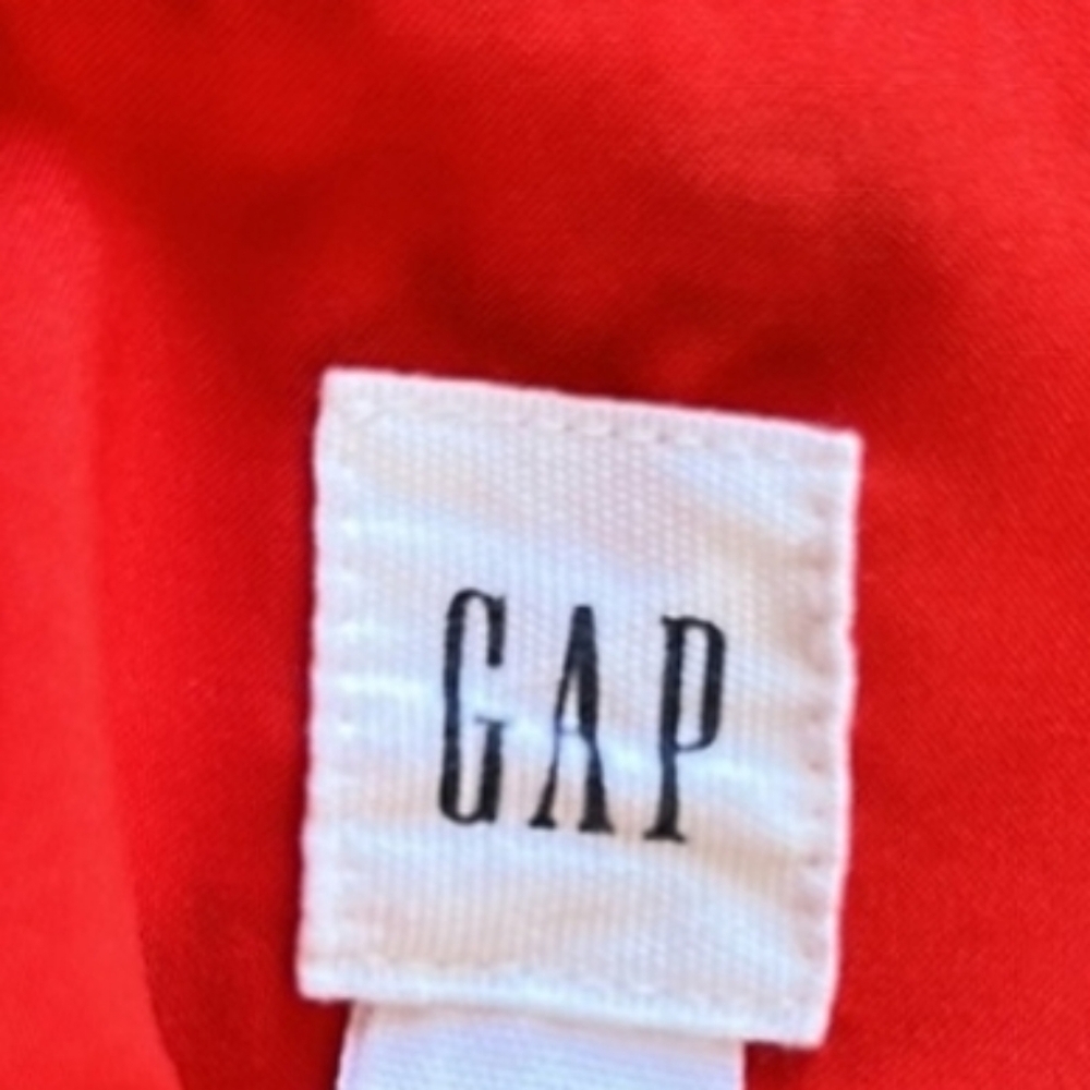 GAP WOMENS tank top red floral Bust String Size Medium 100% Cotton - Picture 4 of 4